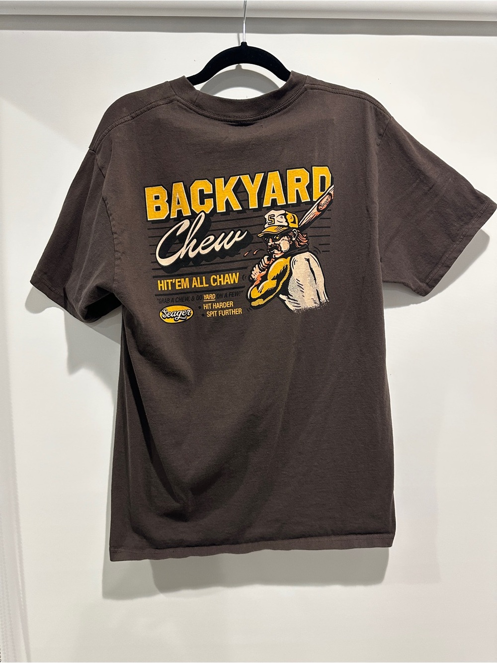 Seagar Backyard Chew Graphic Tee - Brown